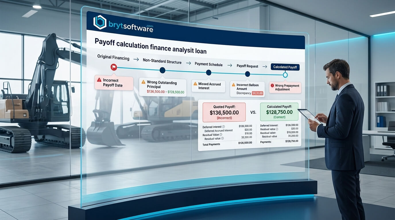5 Payoff Quote Failures on Equipment Finance Loans With Non-Standard Structures 